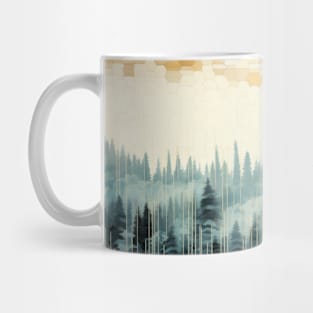 Forest Landscape Art Decor Paint Mosaic Mug